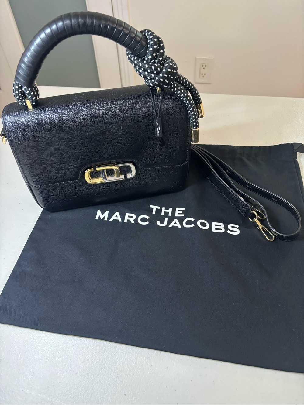 Marc Jacobs the j link mini black crossbody/shoulder bag